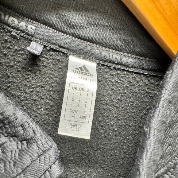 NC State Wolfpack Jacket Womens Large Black Full Zip adidas Primegreen COLD.RDY - Picture 2 of 11